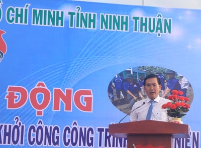 Ninh Thuận: Khởi công công trình thanh niên “Lắp đặt hệ thống cấp nước sinh hoạt giúp dân chống hạn”